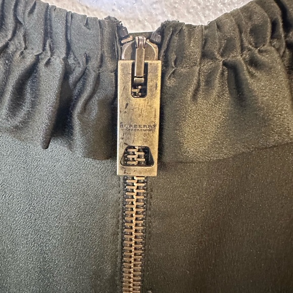 Y2K Burberry Prorsum Olive Green Ruched Blouse - Picture 3 of 16